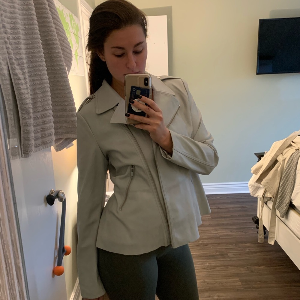 Anthropology leather jacket